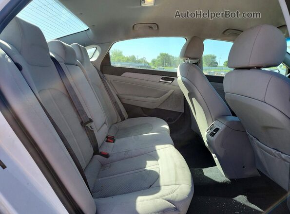 5NPE34AF6KH812187 2019 HYUNDAI SONATA White Вид задніх сидінь