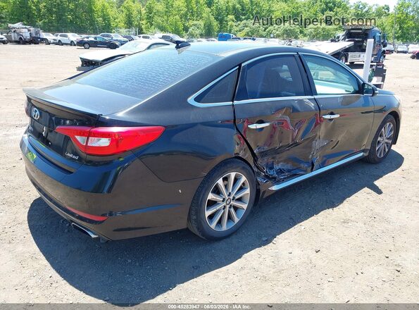 5NPE34AF7GH283601 2016 HYUNDAI SONATA Black Tył prawy