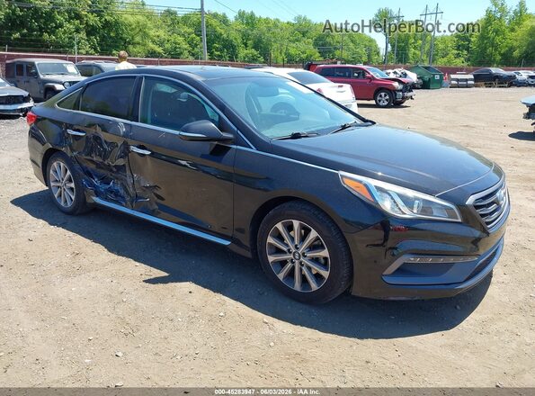 5NPE34AF7GH283601 2016 HYUNDAI SONATA Black 