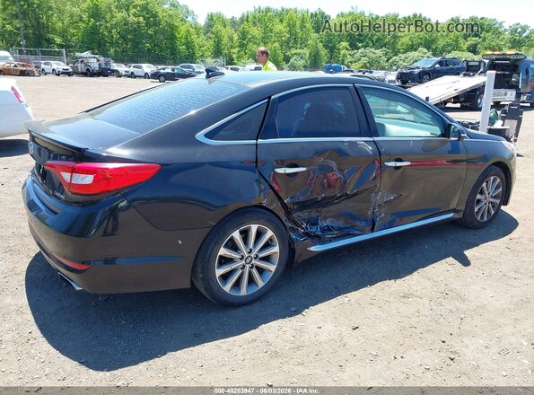 5NPE34AF7GH283601 2016 HYUNDAI SONATA Black Widok z przodu