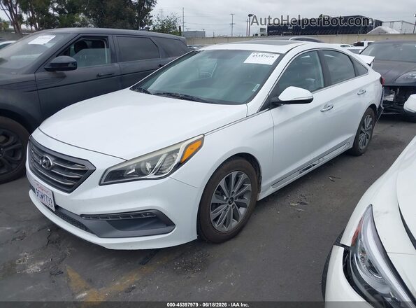 5NPE34AF7GH316130 2016 HYUNDAI SONATA White Передня ліва чверть