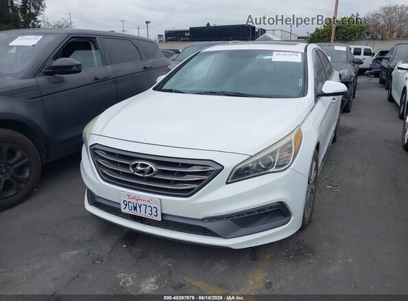 5NPE34AF7GH316130 2016 HYUNDAI SONATA White Вид щитка приладів