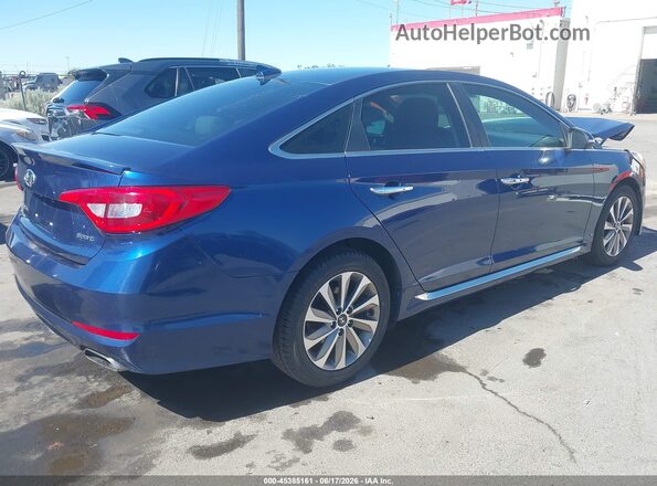 5NPE34AF7GH395007 2016 HYUNDAI SONATA Blue Հետևի աջ