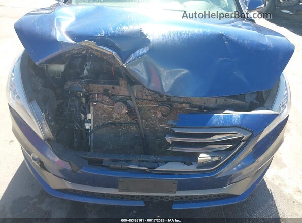 5NPE34AF7GH395007 2016 HYUNDAI SONATA Blue Դիմացի տեսք