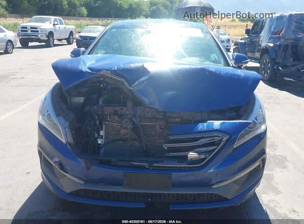 5NPE34AF7GH395007 2016 HYUNDAI SONATA Blue Սարքավորումների վահանակի տեսք