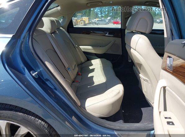 5NPE34AF7GH414509 2016 HYUNDAI SONATA Blue Вид наклейки з VIN-кодом