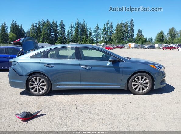 5NPE34AF7GH414509 2016 HYUNDAI SONATA Blue Панорамний вид салону 360°