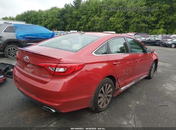 5NPE34AF7HH448449 2017 HYUNDAI SONATA Red უკანა მარჯვენა