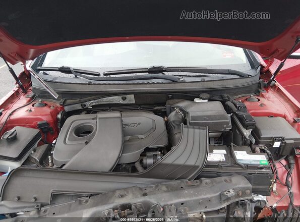 5NPE34AF7HH448449 2017 HYUNDAI SONATA Red უკანა ხედი