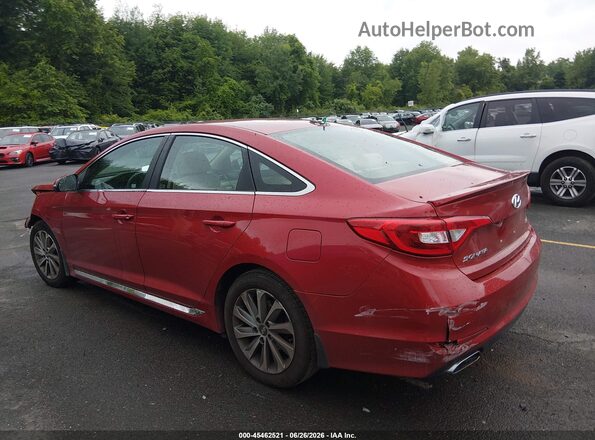 5NPE34AF7HH448449 2017 HYUNDAI SONATA Red უკანა მარცხენა