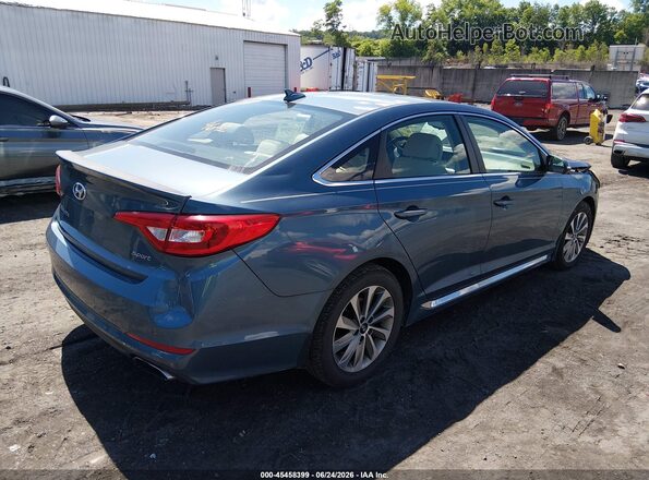 5NPE34AF7HH458074 2017 HYUNDAI SONATA Blue Trasero derecho