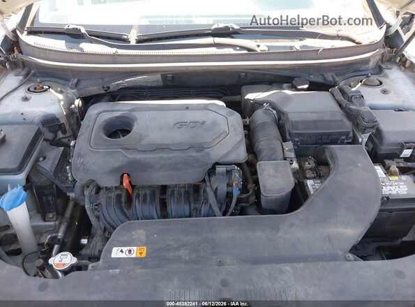 5NPE34AF7HH483590 2017 HYUNDAI SONATA Silver Вид ззаду