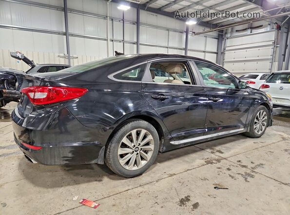 5NPE34AF7HH488532 2017 HYUNDAI SONATA Black უკანა მარჯვენა