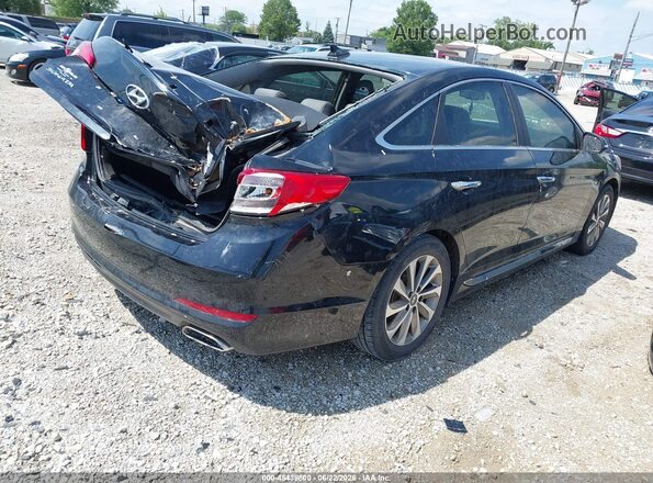 5NPE34AF7HH499062 2017 HYUNDAI SONATA Black Tył prawy