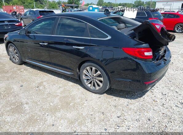 5NPE34AF7HH499062 2017 HYUNDAI SONATA Black Tył lewy