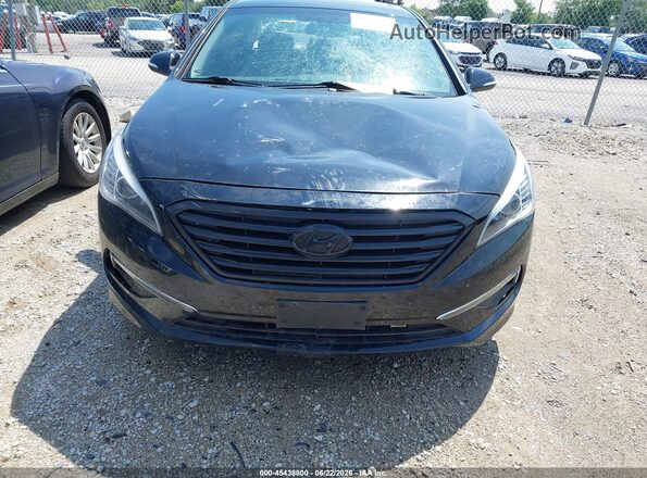 5NPE34AF7HH499062 2017 HYUNDAI SONATA Black Widok zestawu wskaźników