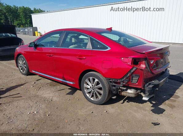 5NPE34AF7HH519116 2017 HYUNDAI SONATA Red უკანა მარცხენა
