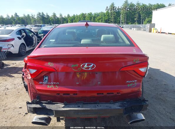 5NPE34AF7HH519116 2017 HYUNDAI SONATA Red 
