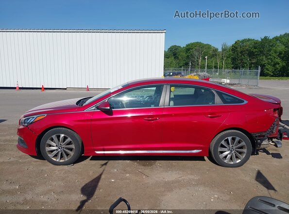 5NPE34AF7HH519116 2017 HYUNDAI SONATA Red 