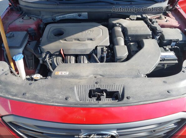 5NPE34AF7HH519116 2017 HYUNDAI SONATA Red უკანა ხედი