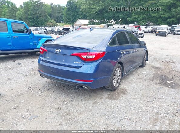 5NPE34AF7HH546767 2017 HYUNDAI SONATA Blue Հետևի աջ