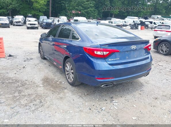 5NPE34AF7HH546767 2017 HYUNDAI SONATA Blue Հետևի ձախ
