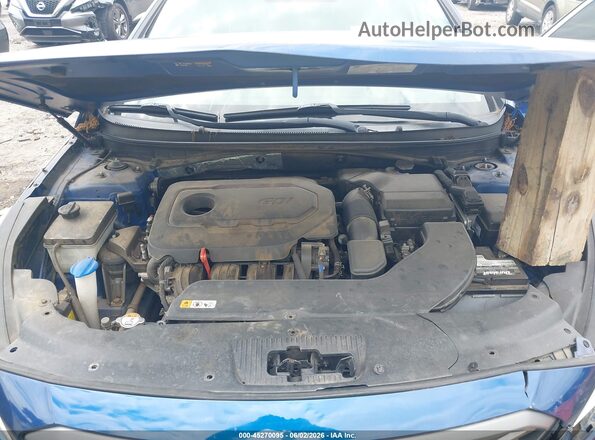 5NPE34AF7HH546767 2017 HYUNDAI SONATA Blue Հետևի տեսք