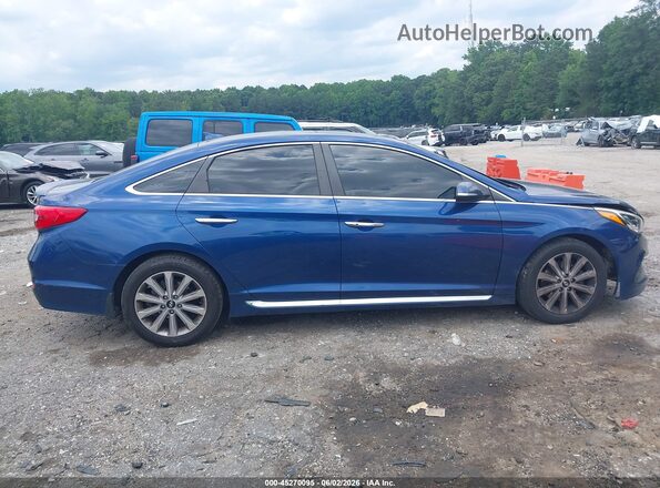 5NPE34AF7HH546767 2017 HYUNDAI SONATA Blue Սալոնի հետևի տեսք