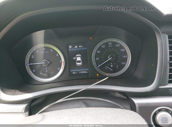 5NPE34AF7JH597496 2018 HYUNDAI SONATA Blue Вид задніх сидінь