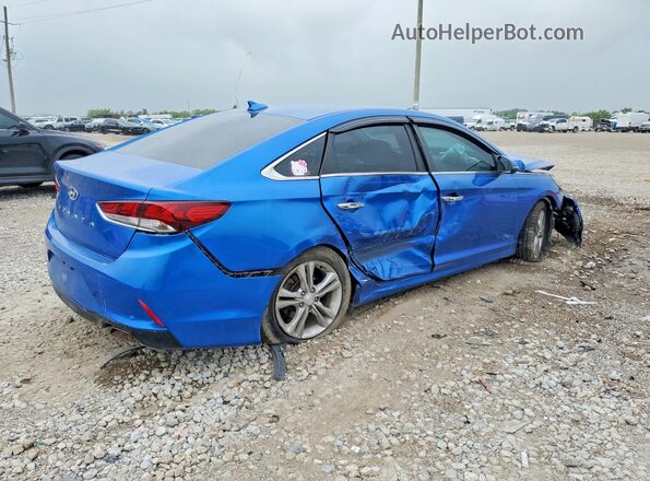 5NPE34AF7JH611994 2018 HYUNDAI SONATA Blue Rear right