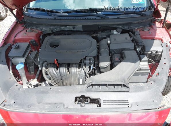5NPE34AF7JH634515 2018 HYUNDAI SONATA Red Rear view