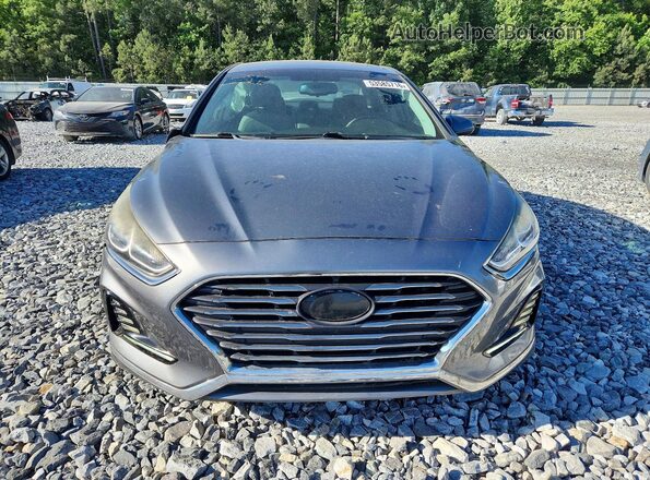 5NPE34AF7JH644638 2018 HYUNDAI SONATA Gray Вид спереду