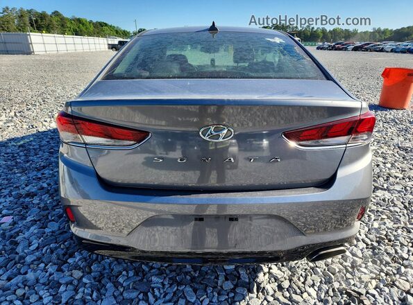 5NPE34AF7JH644638 2018 HYUNDAI SONATA Gray Вид ззаду