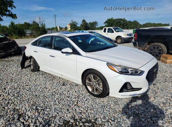 5NPE34AF7JH647491 2018 HYUNDAI SONATA White Передня права чверть