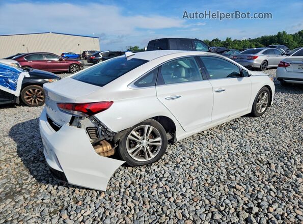 5NPE34AF7JH647491 2018 HYUNDAI SONATA White Задня права чверть