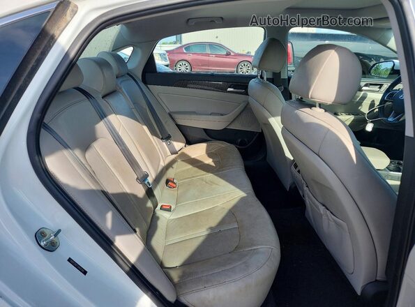 5NPE34AF7JH647491 2018 HYUNDAI SONATA White Вид задніх сидінь
