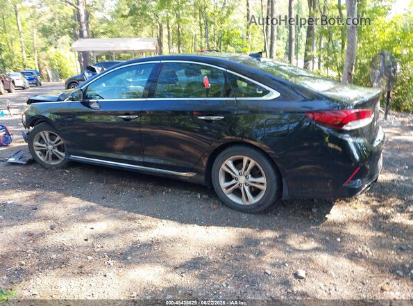 5NPE34AF7JH704966 2018 HYUNDAI SONATA Black Rear left