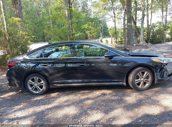 5NPE34AF7JH704966 2018 HYUNDAI SONATA Black Instrument cluster view