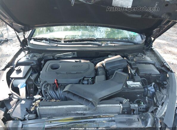 5NPE34AF7JH704966 2018 HYUNDAI SONATA Black Rear view
