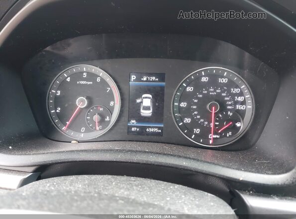 5NPE34AF7KH743879 2019 HYUNDAI SONATA Белый Вид задних сидений
