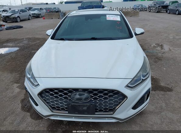 5NPE34AF7KH743879 2019 HYUNDAI SONATA Белый Вид щитка приборов