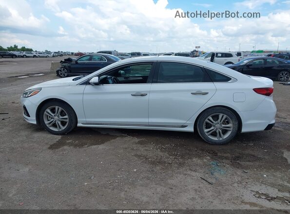 5NPE34AF7KH743879 2019 HYUNDAI SONATA Белый Панорамный вид салона 360°
