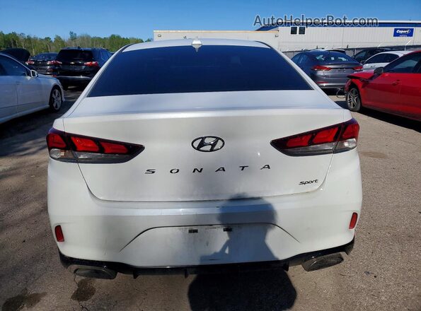 5NPE34AF7KH803921 2019 HYUNDAI SONATA White Rear view