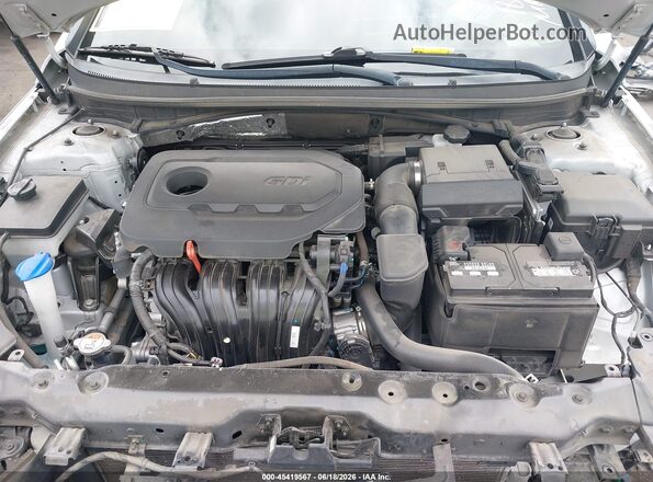 5NPE34AF7KH809542 2019 HYUNDAI SONATA Silver Вид ззаду