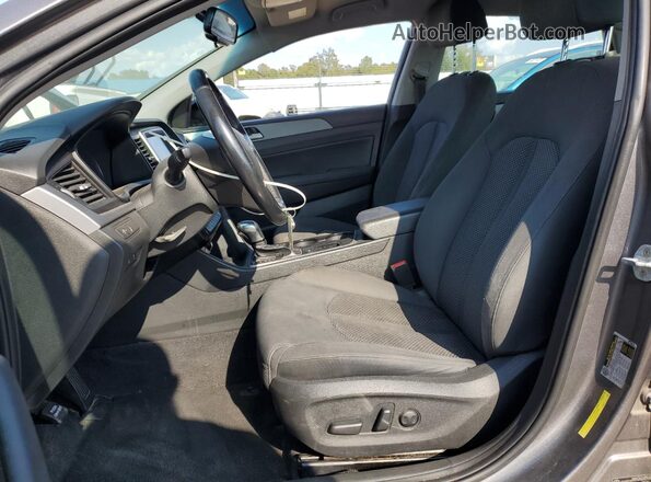 5NPE34AF7KH821819 2019 HYUNDAI SONATA Gray წინა სალონის ხედი