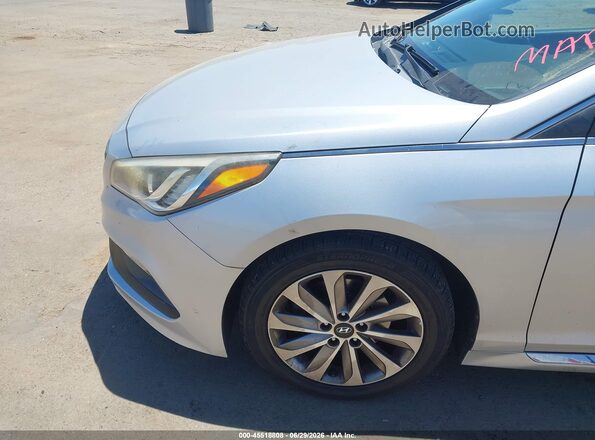 5NPE34AF8GH413305 2016 HYUNDAI SONATA Silver Вид спереду