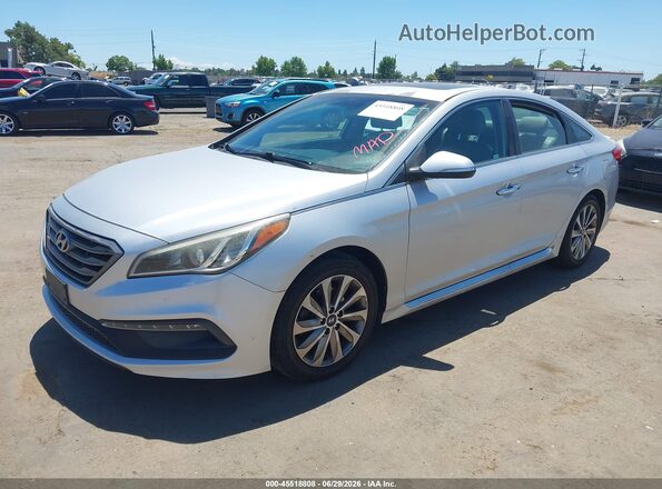 5NPE34AF8GH413305 2016 HYUNDAI SONATA Silver Передня ліва чверть