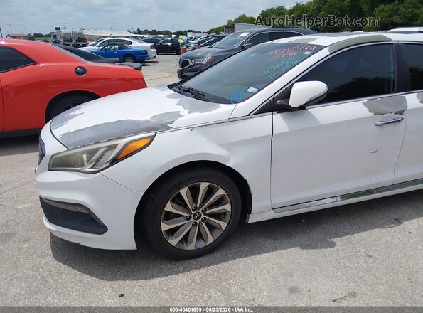 5NPE34AF8GH413644 2016 HYUNDAI SONATA White წინა ხედი