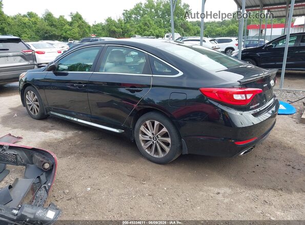 5NPE34AF8GH423591 2016 HYUNDAI SONATA Black Rear left