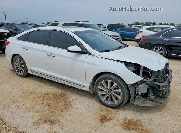 5NPE34AF8HH456558 2017 HYUNDAI SONATA White წინა მარჯვენა